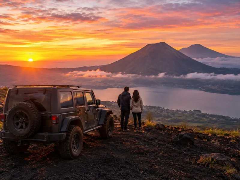 Privater Sonnenaufgangs-Jeep am Mount Batur & Thermalquelle